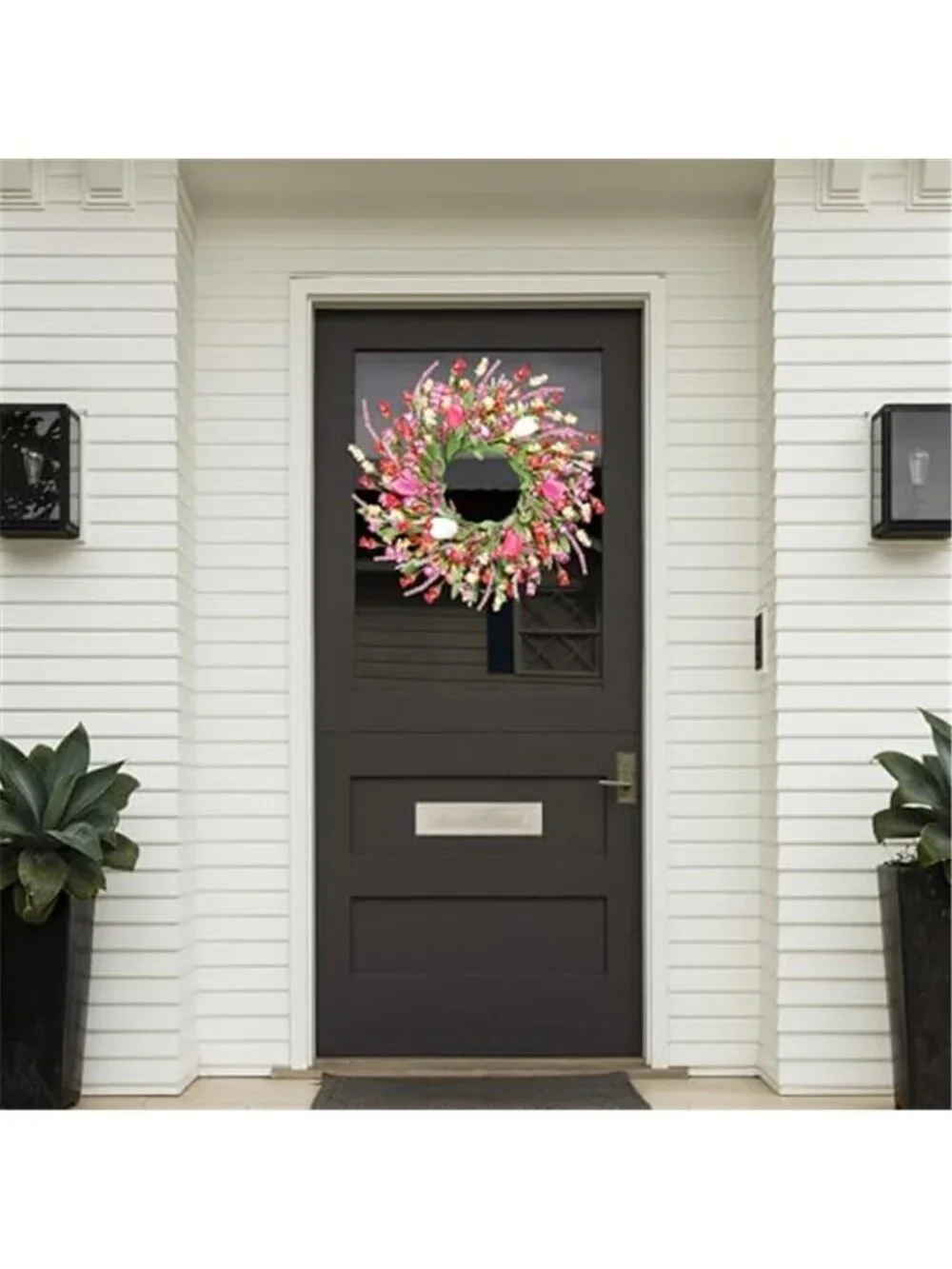 22 Inch Artificial Colorful Flower Summer Wreath